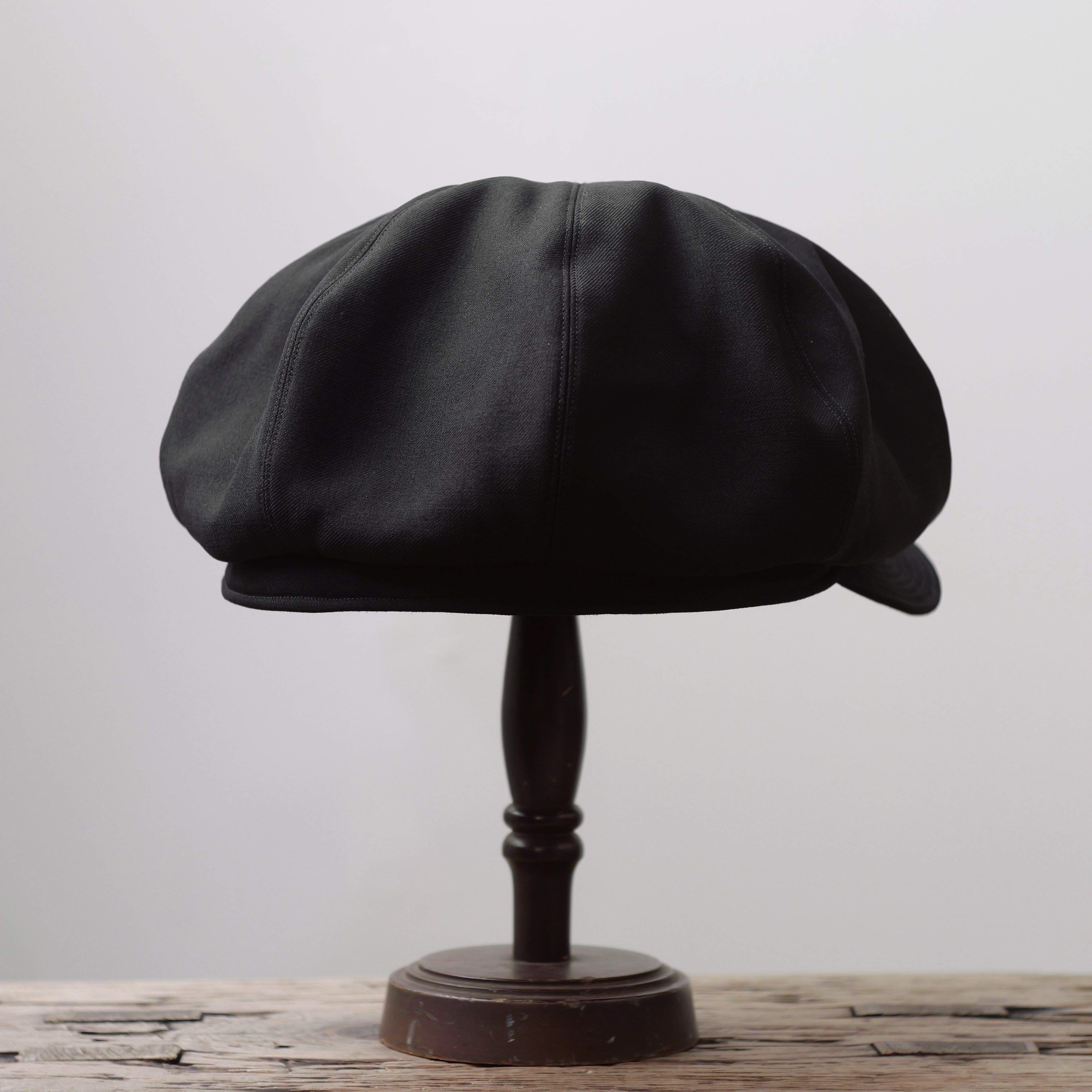NORA CAP ~type newsboy~61 japan old wool gabardine fabric