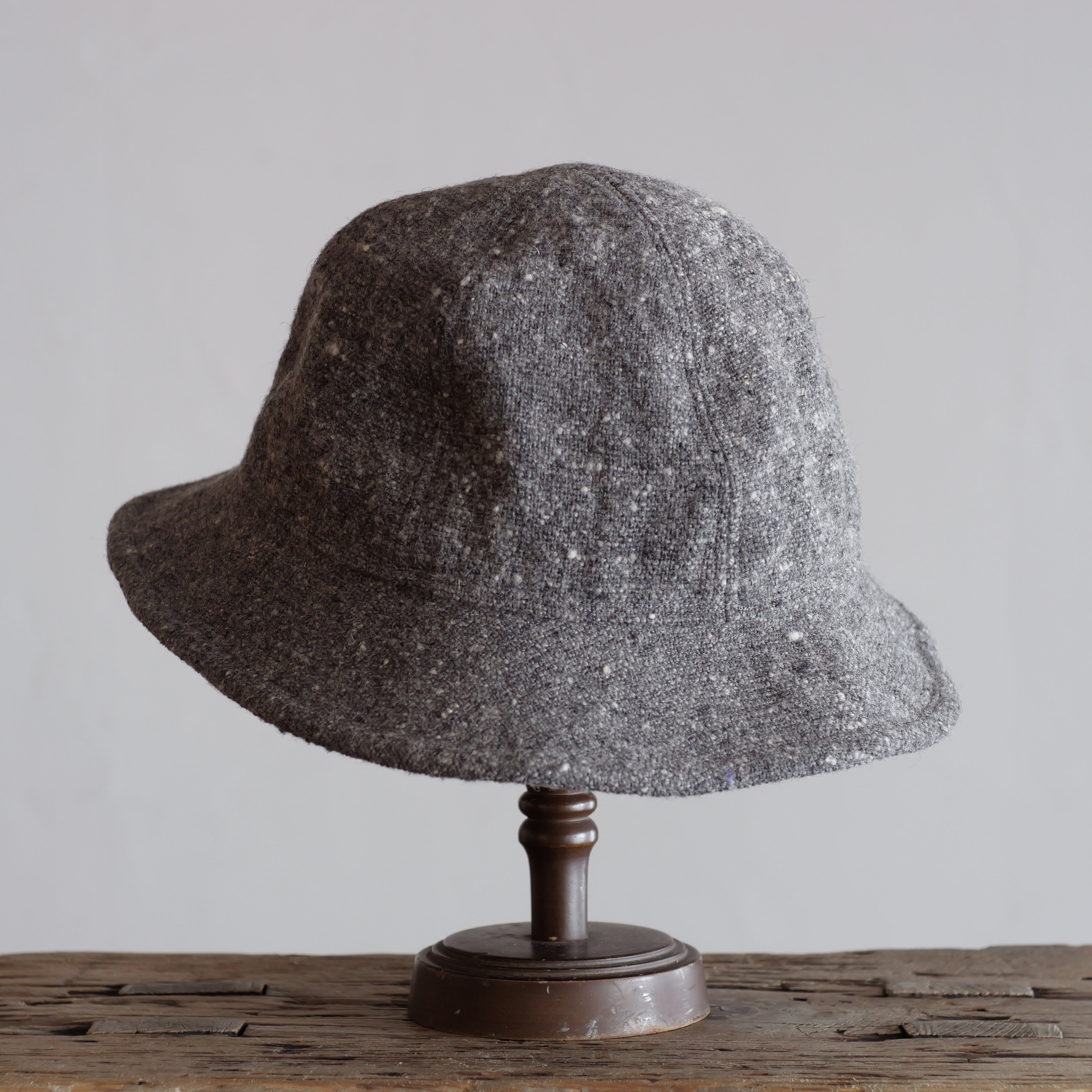 NORA HAT ~type 2nd~japan old handwoven wool fabric