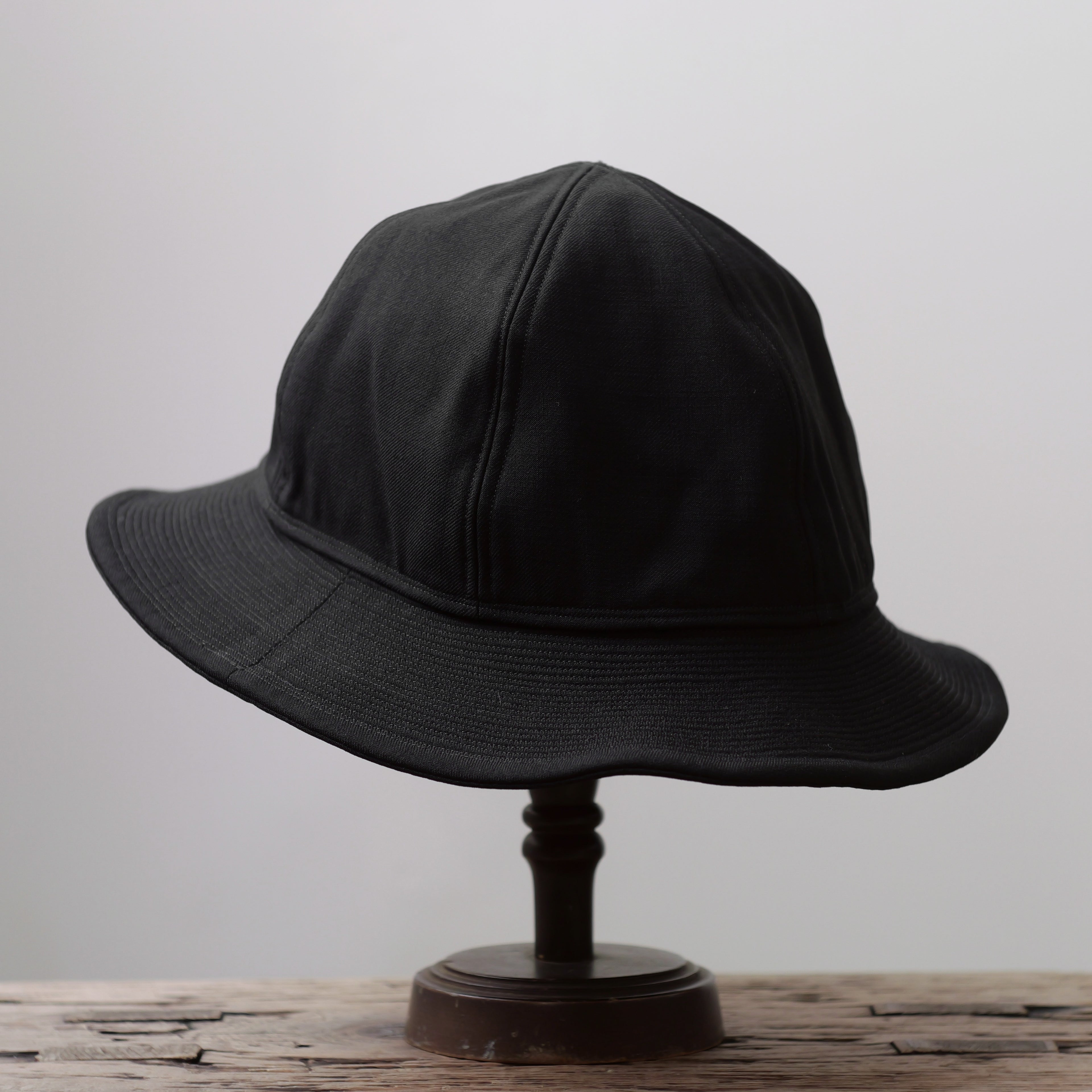 NORA HAT ~type 2nd~japan old wool gabardine fabric①
