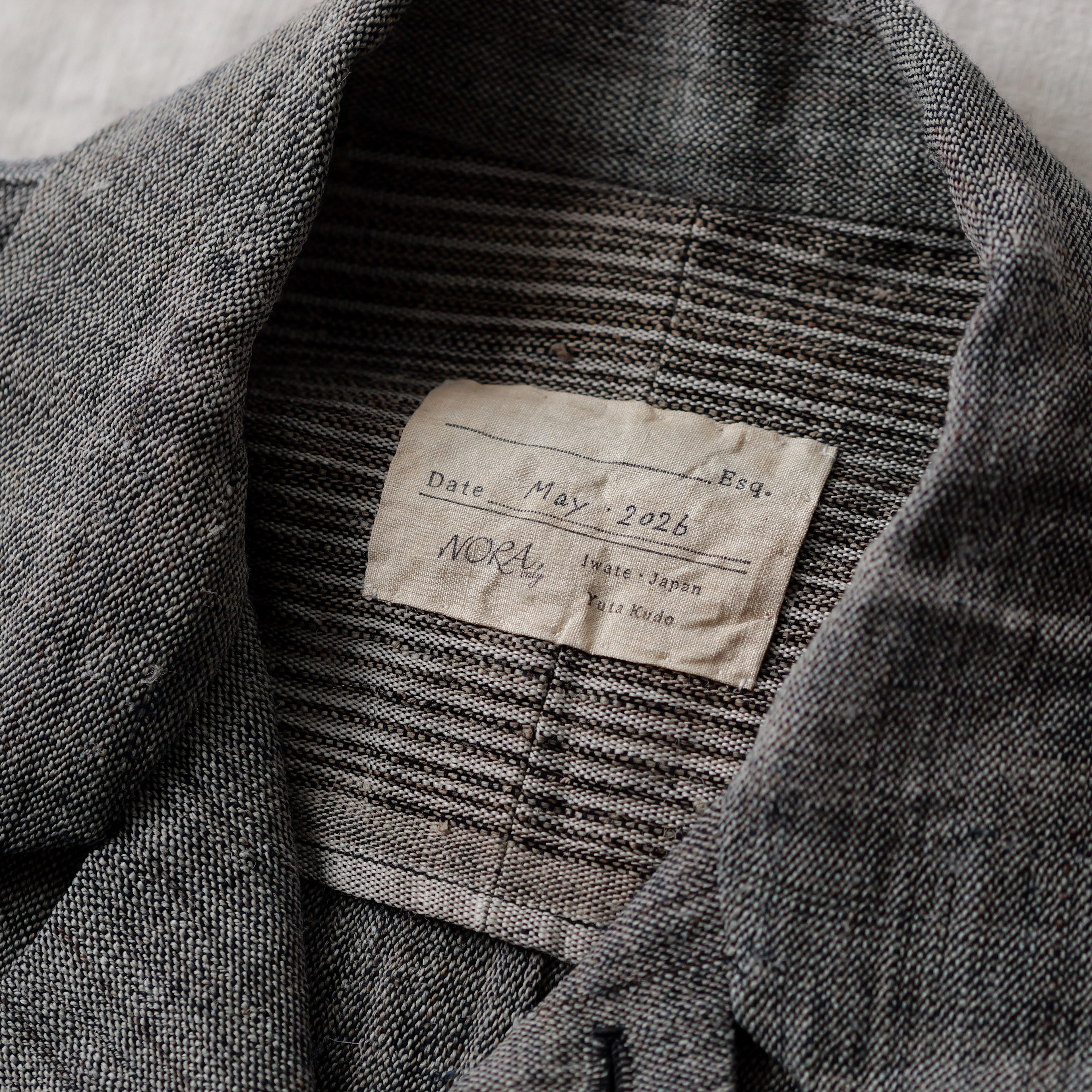 NORA JACKET -antique japanese cotton/hemp-