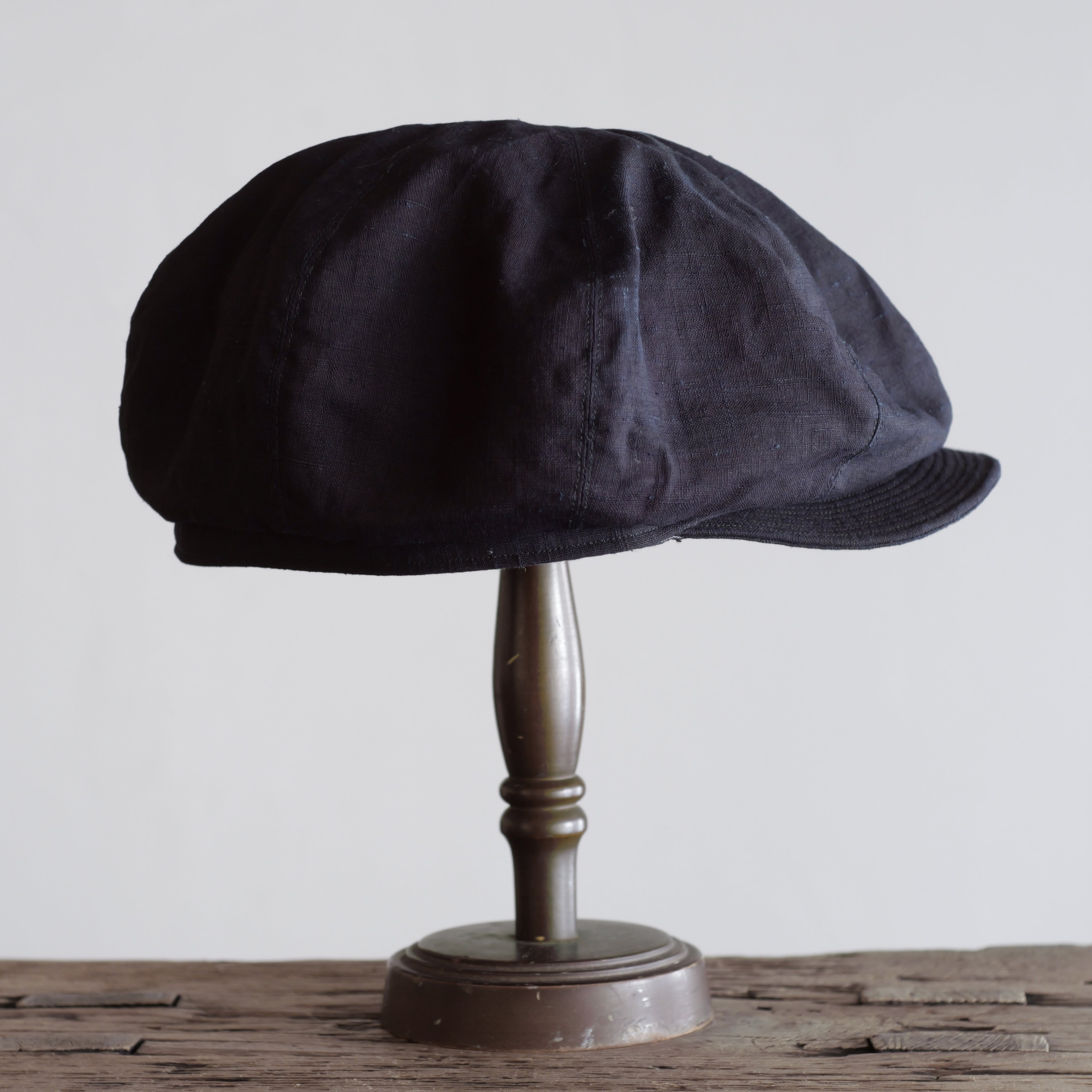 NORA CAP ~type newsboy~60 japan old indigo silk fabric