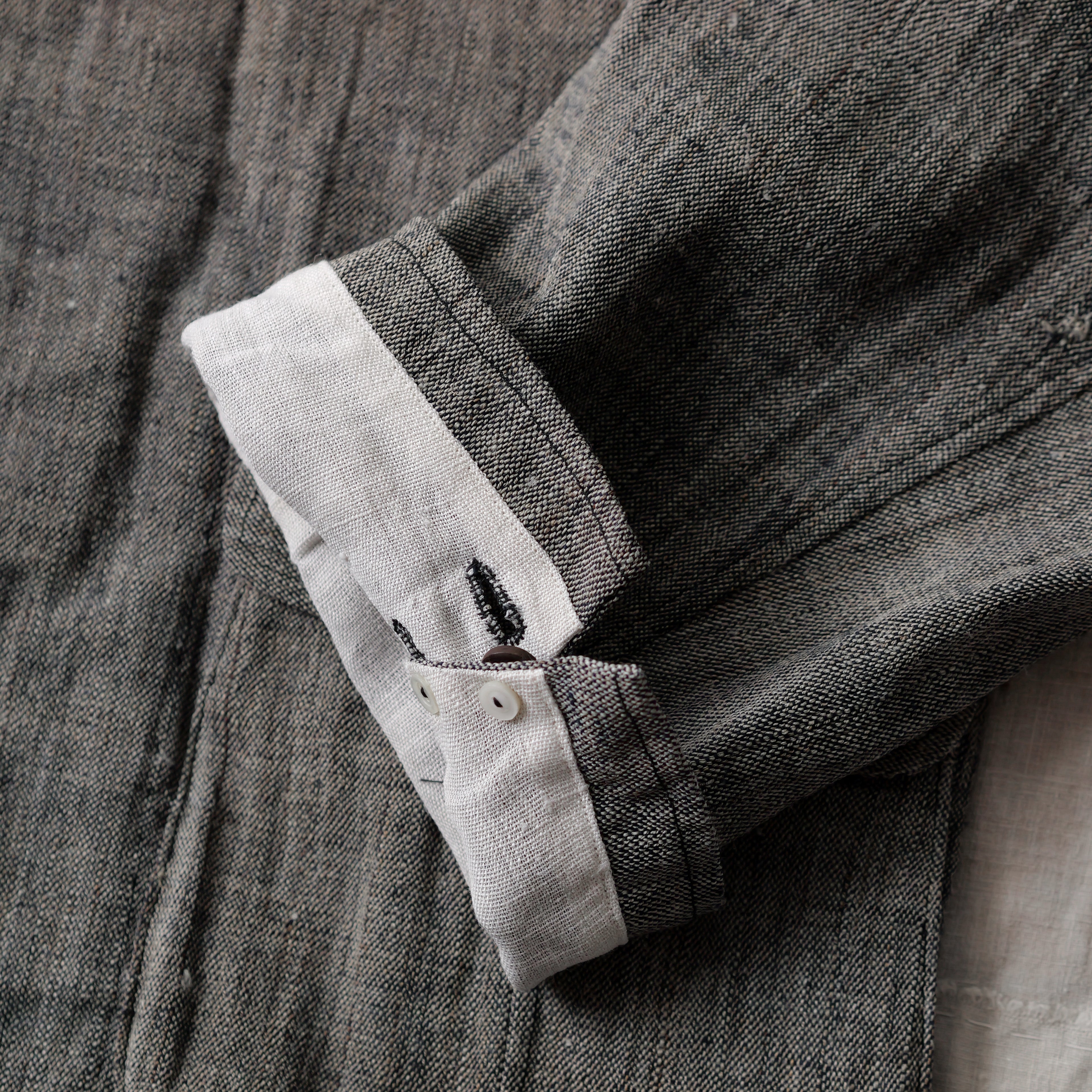 NORA JACKET -antique japanese cotton/hemp-