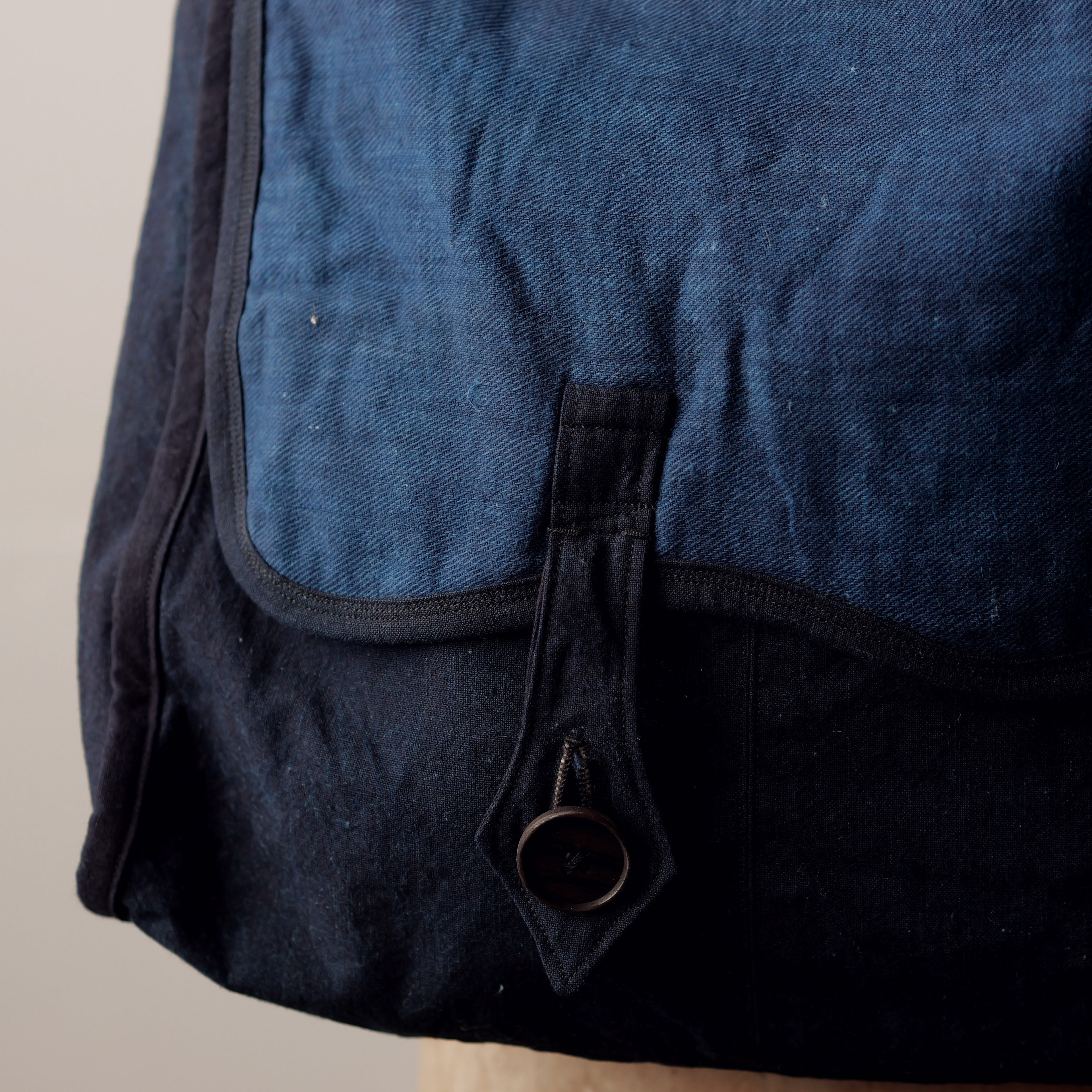 NORA BAG~type postman~japan old indigo cotton fabric~