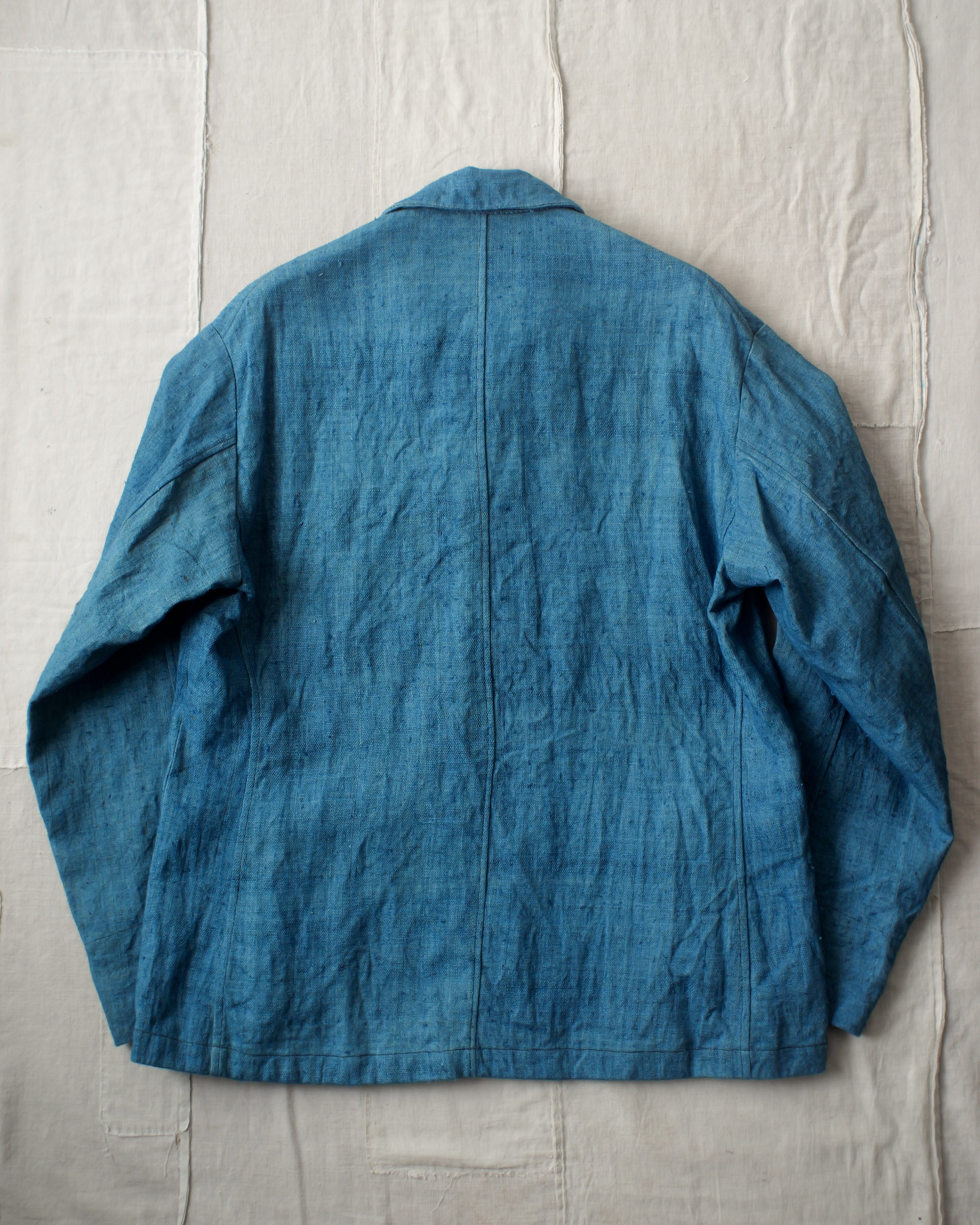 NORA JACKET -antique japanese indigo hemp-