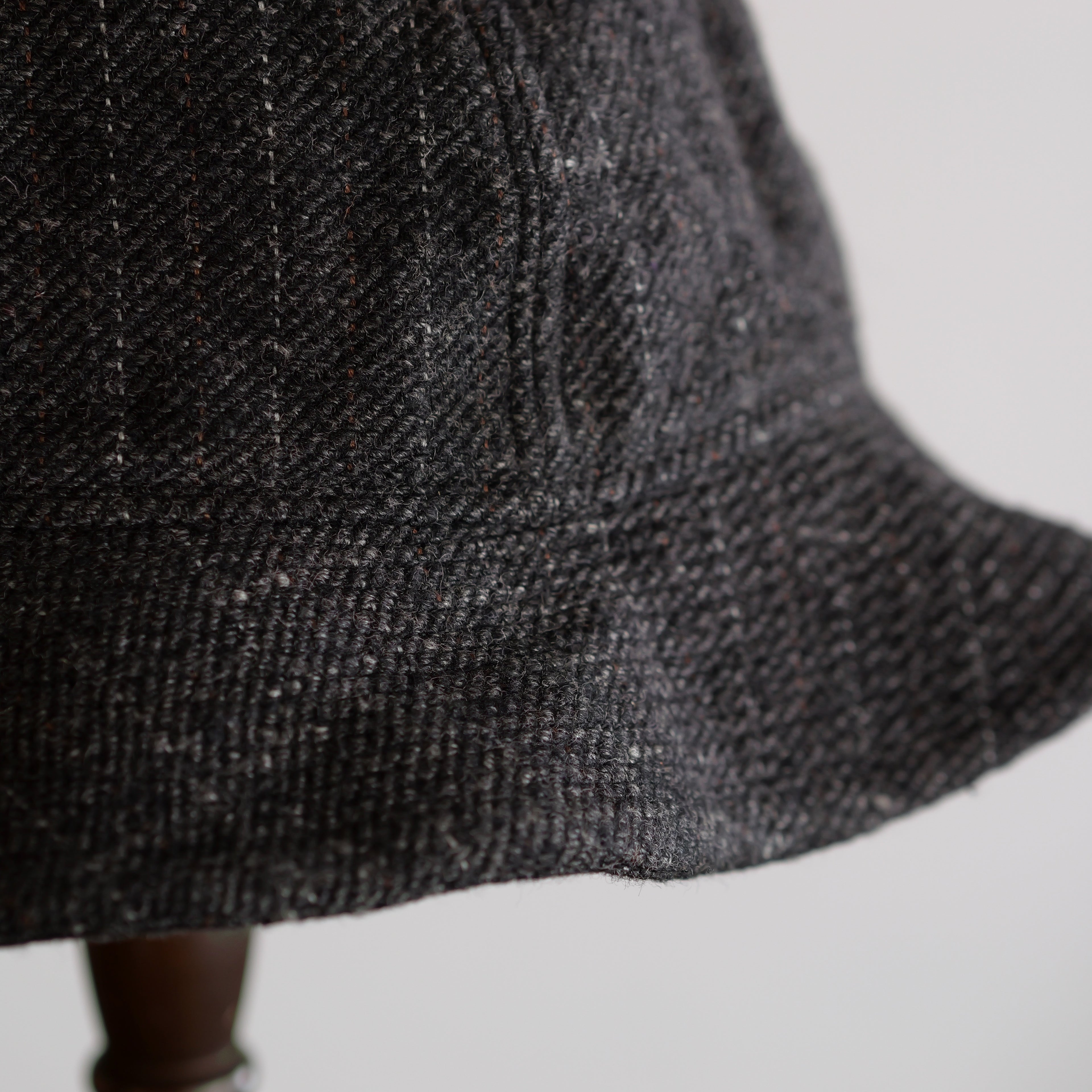 NORA HAT ~type 2nd~japan old wool stripe fabric