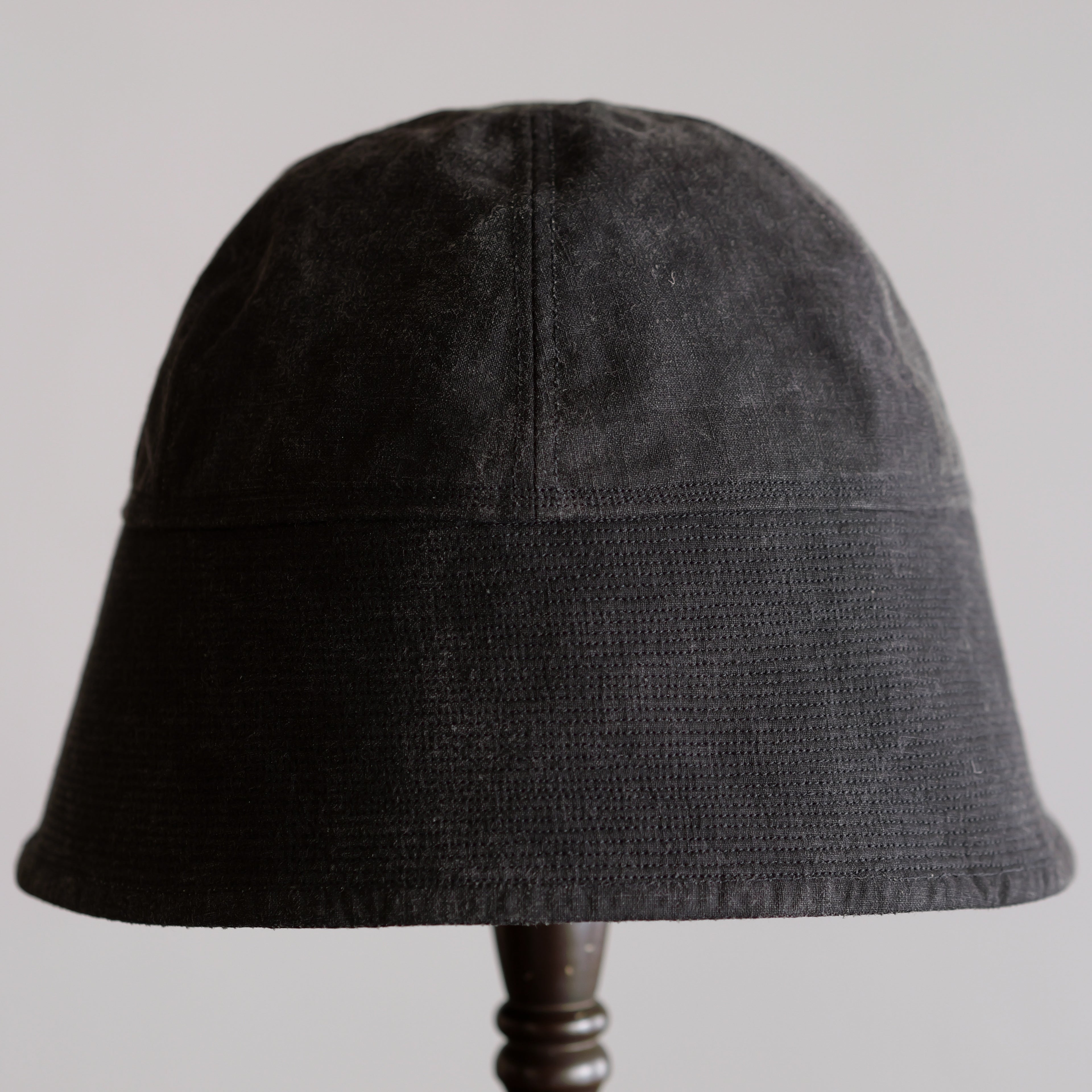 NORA HAT ~type 1st~japan old black cotton fabric⓵