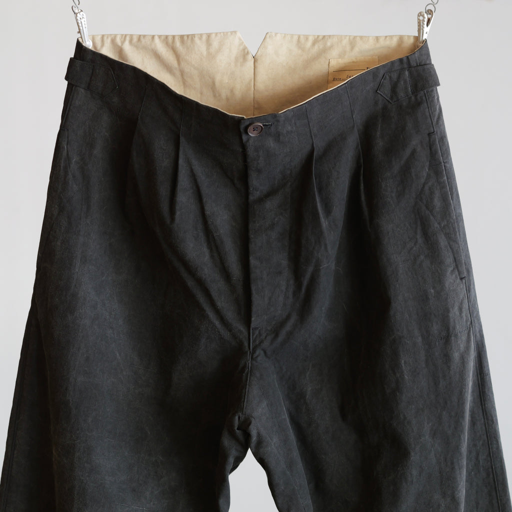 NORA WORK PANTS~japan old black cotton fabric~