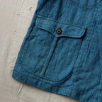 NORA JACKET -antique japanese indigo hemp-