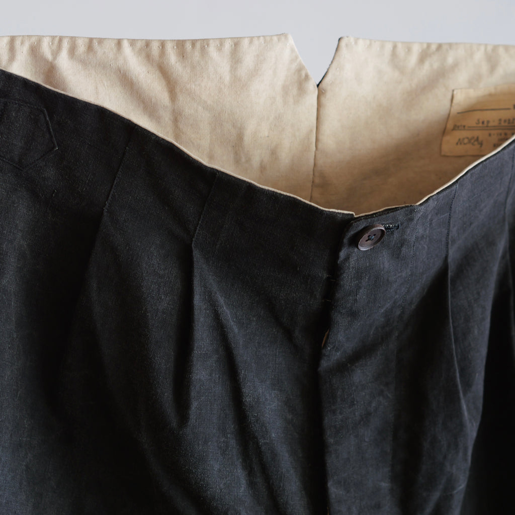 NORA WORK PANTS~japan old black cotton fabric~
