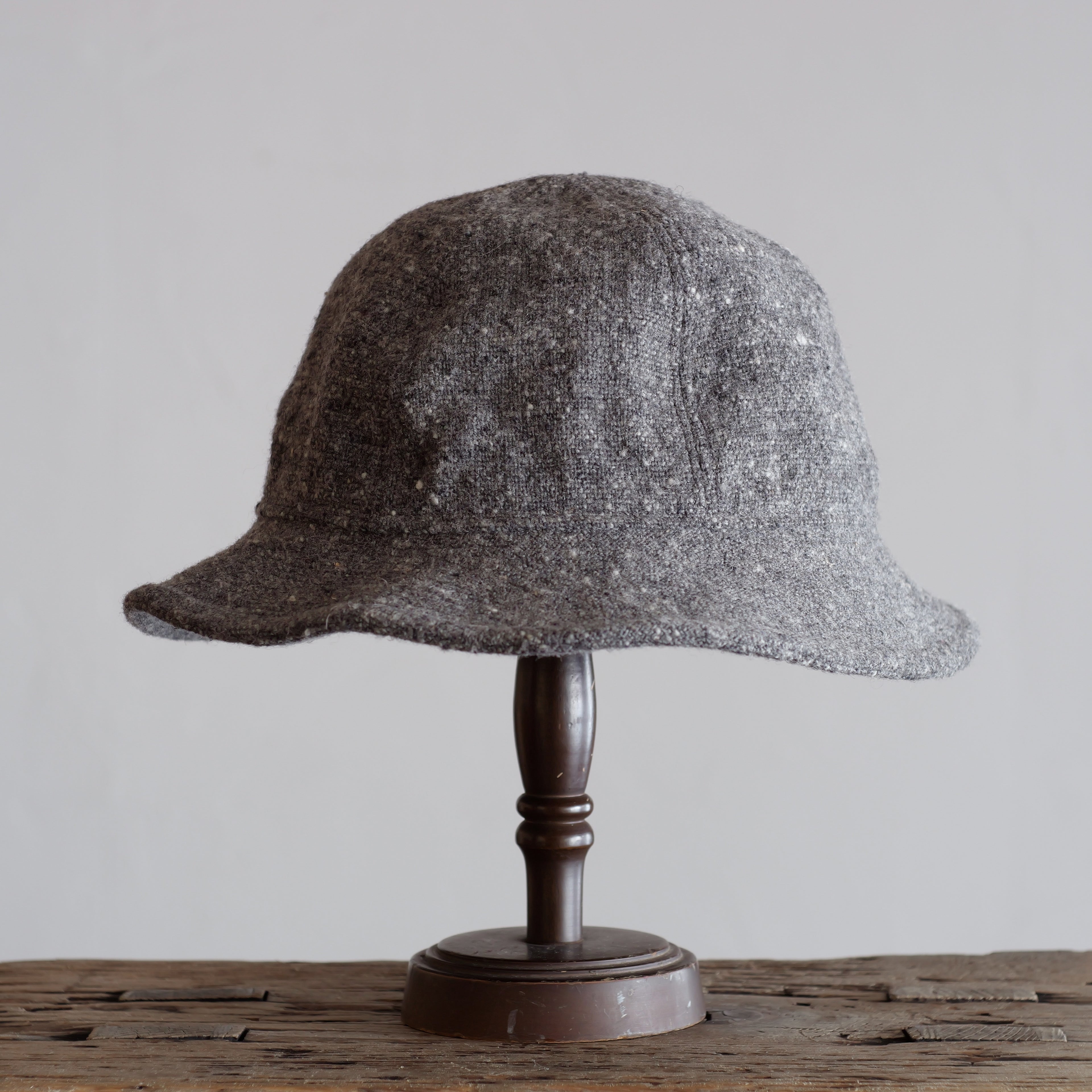 NORA HAT ~type 2nd~japan old handwoven wool fabric
