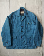 NORA JACKET -antique japanese indigo hemp-