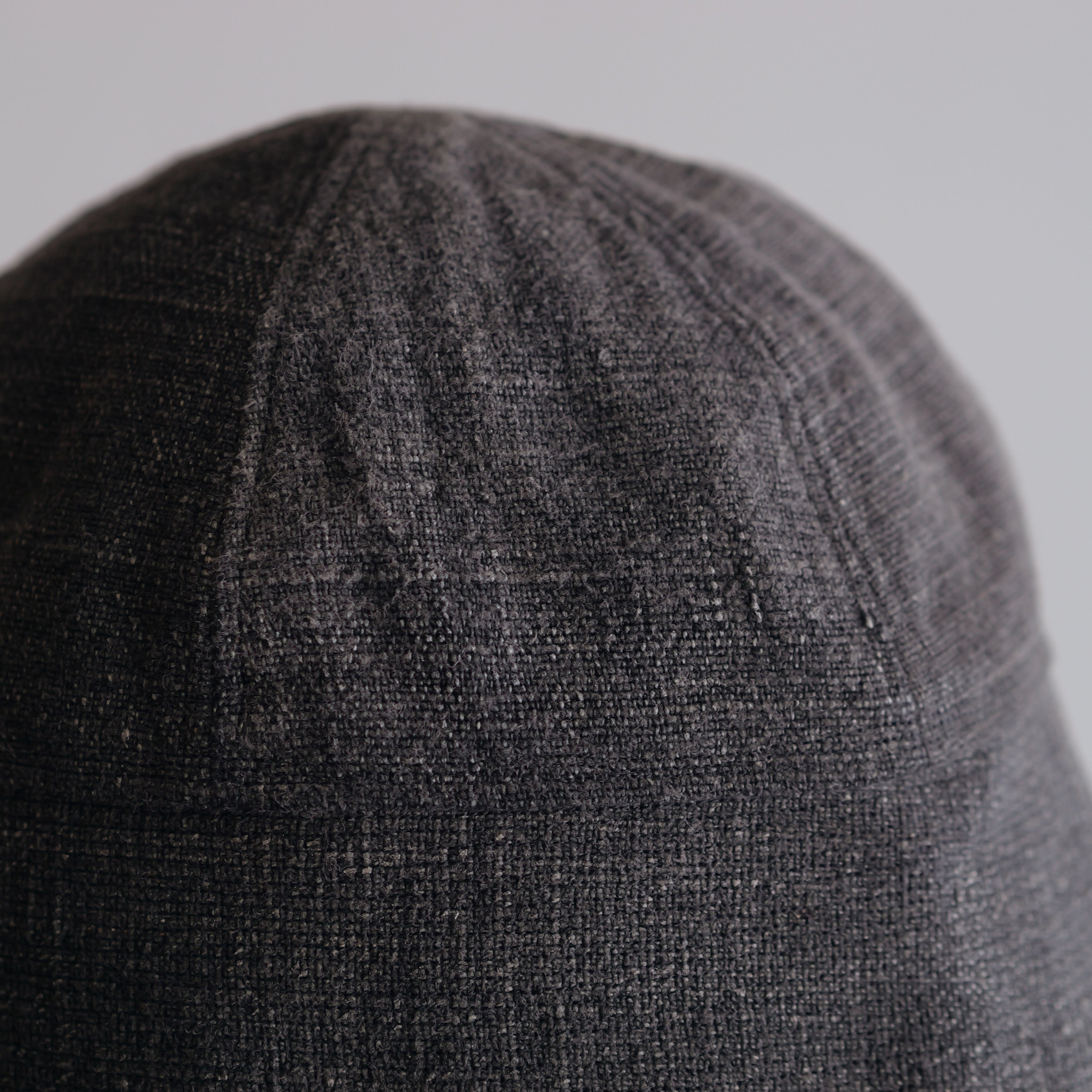 NORA HAT ~type 1st~japan old  sumi black hemp fabric