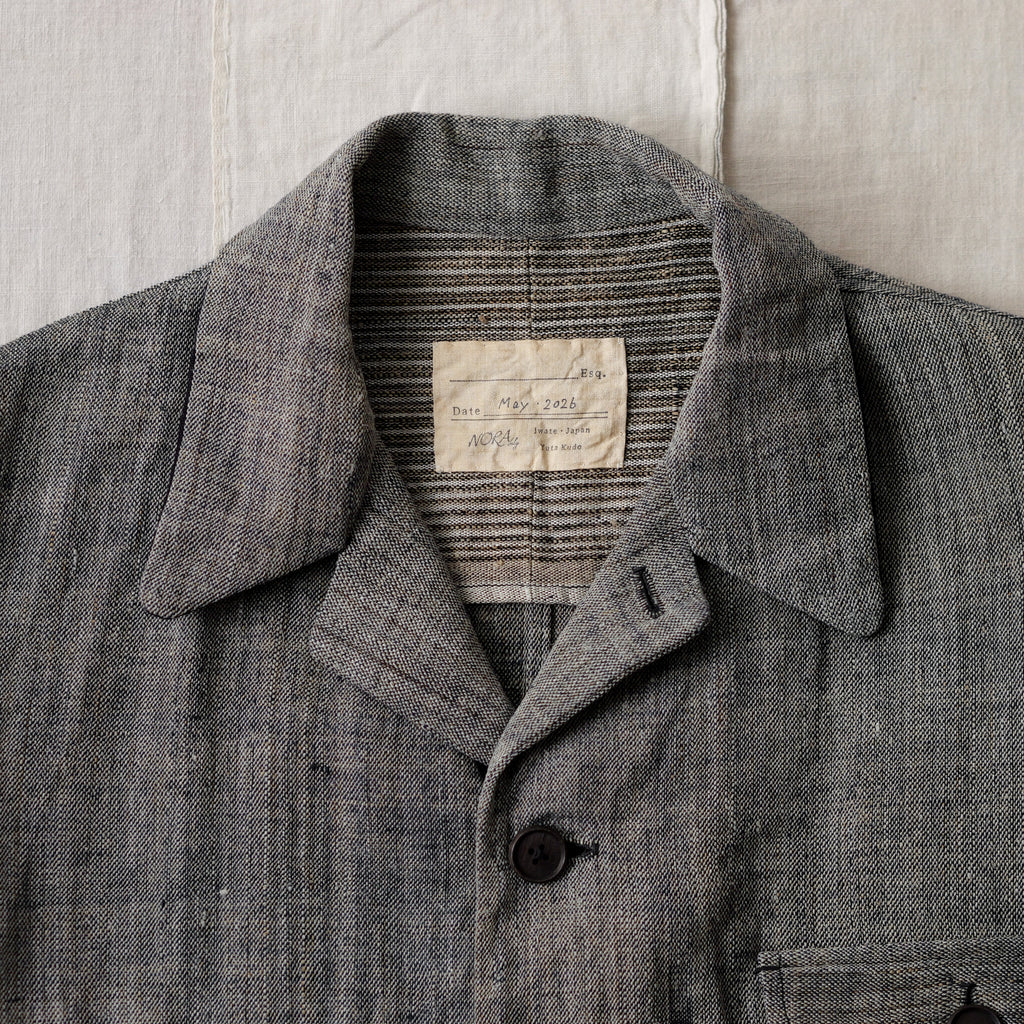 NORA JACKET -antique japanese cotton/hemp-