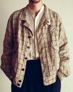NORA SHORT JACKET~japan old linen fabric~