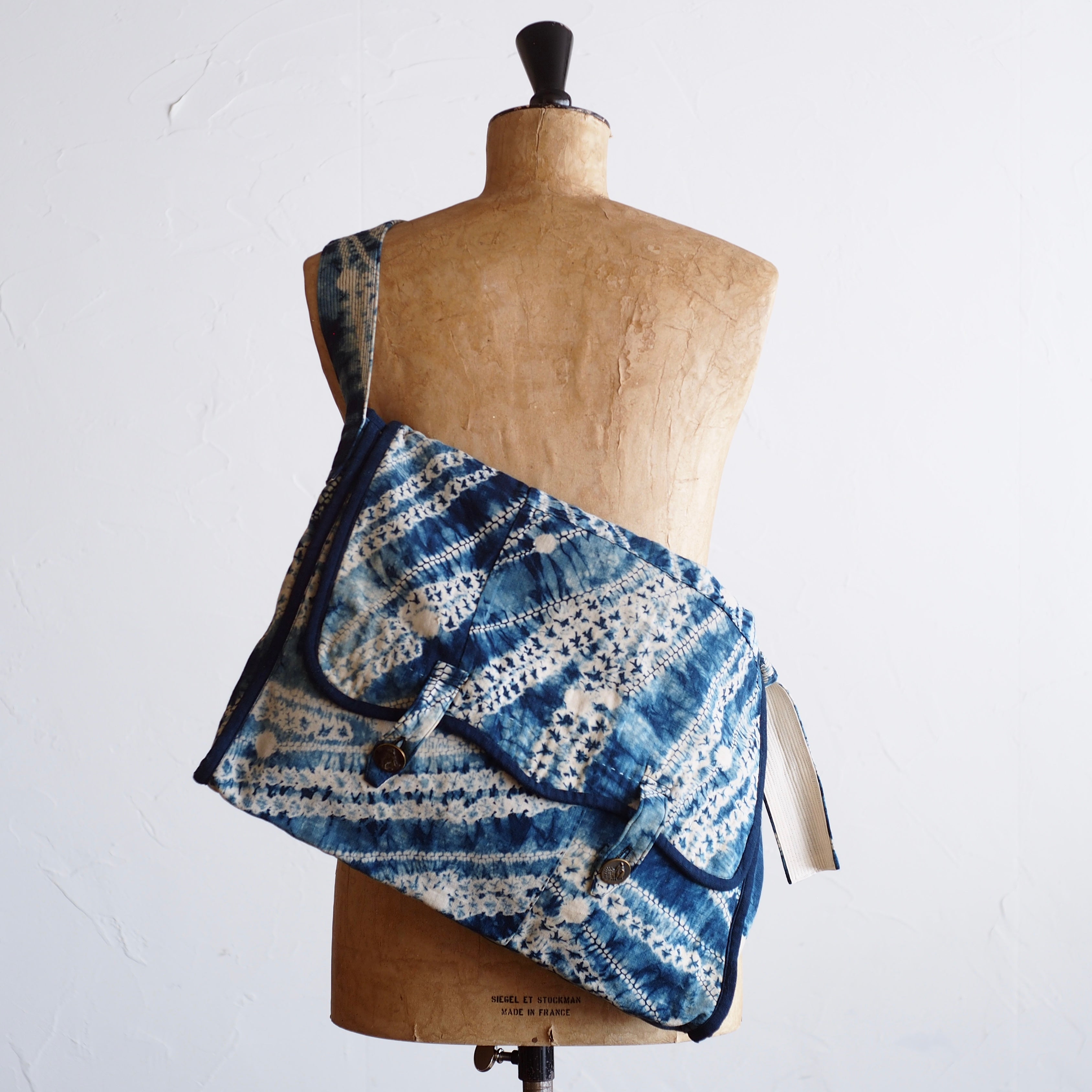 NORA BAG~type postman~japan old indigo fabric