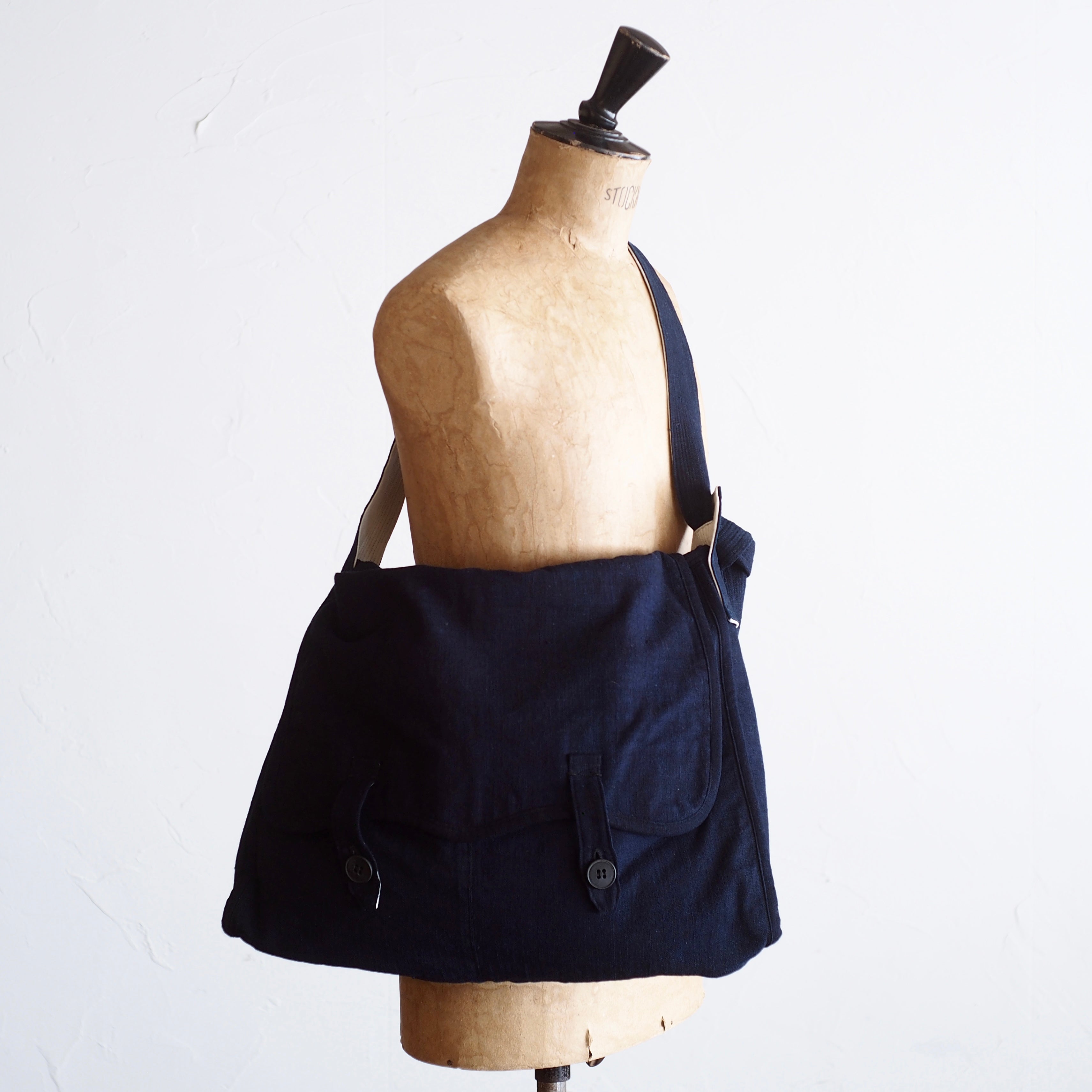 NORA BAG~type postman~japan old indigo cotton