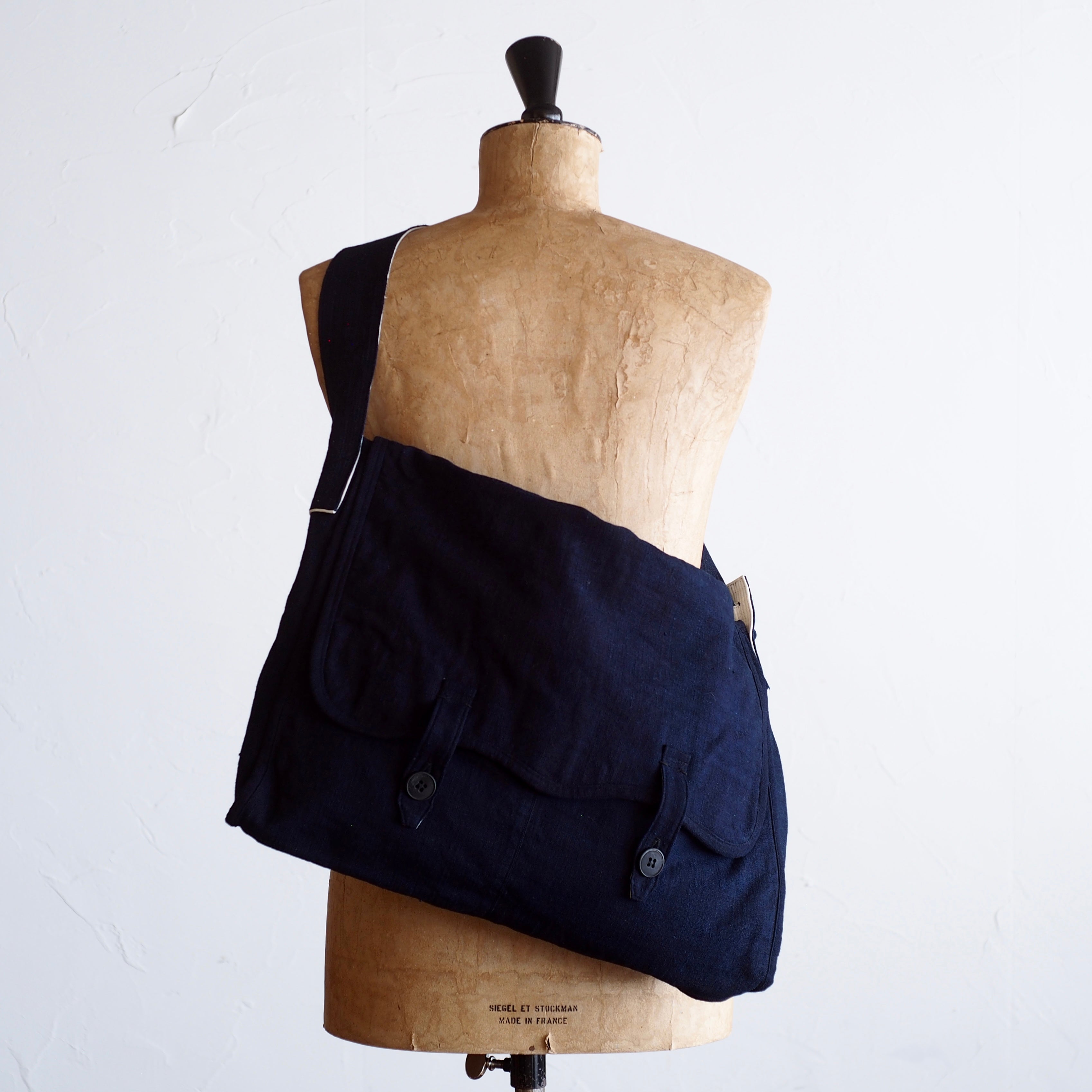 NORA BAG~type postman~japan old indigo cotton