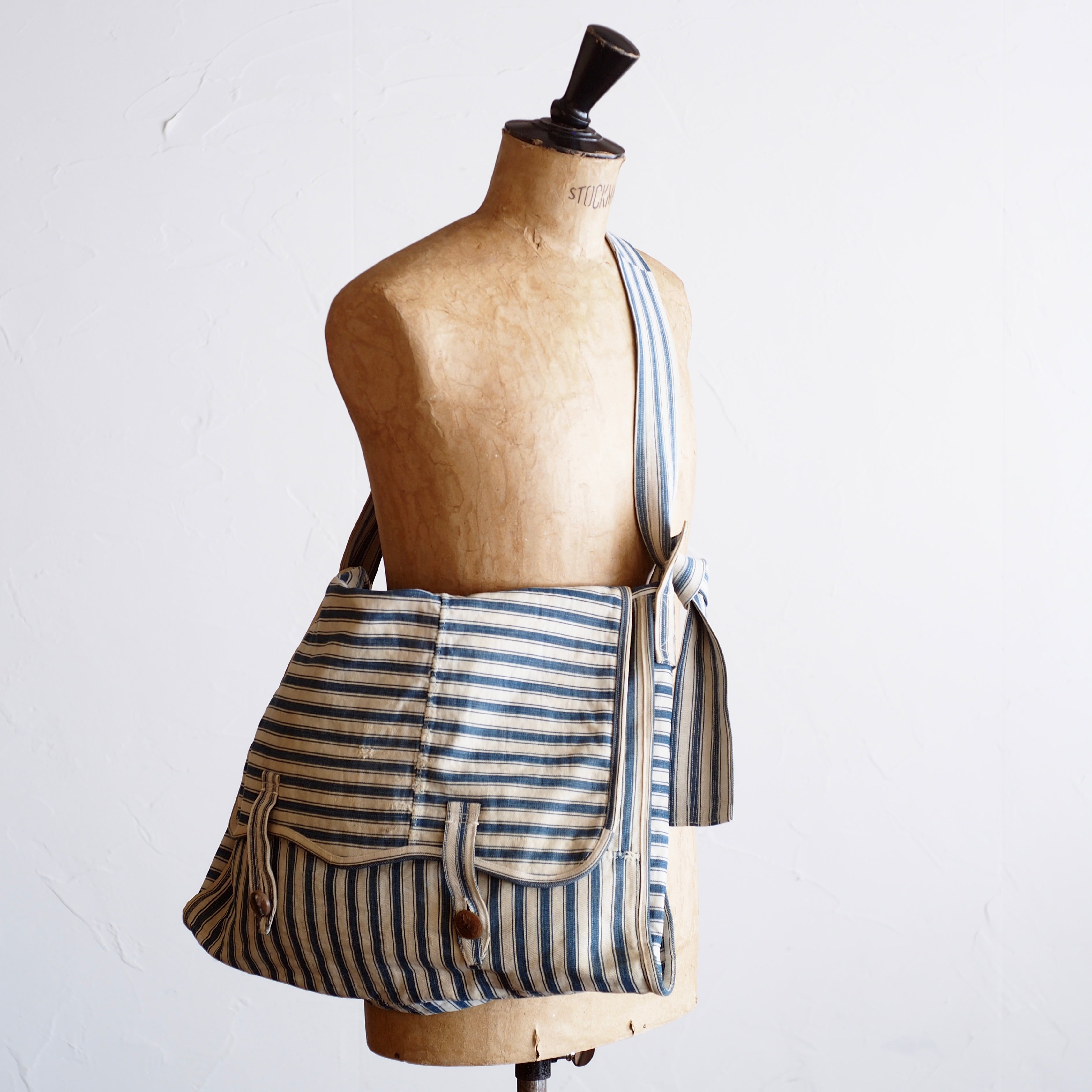 NORA BAG~type postman~french old fabric