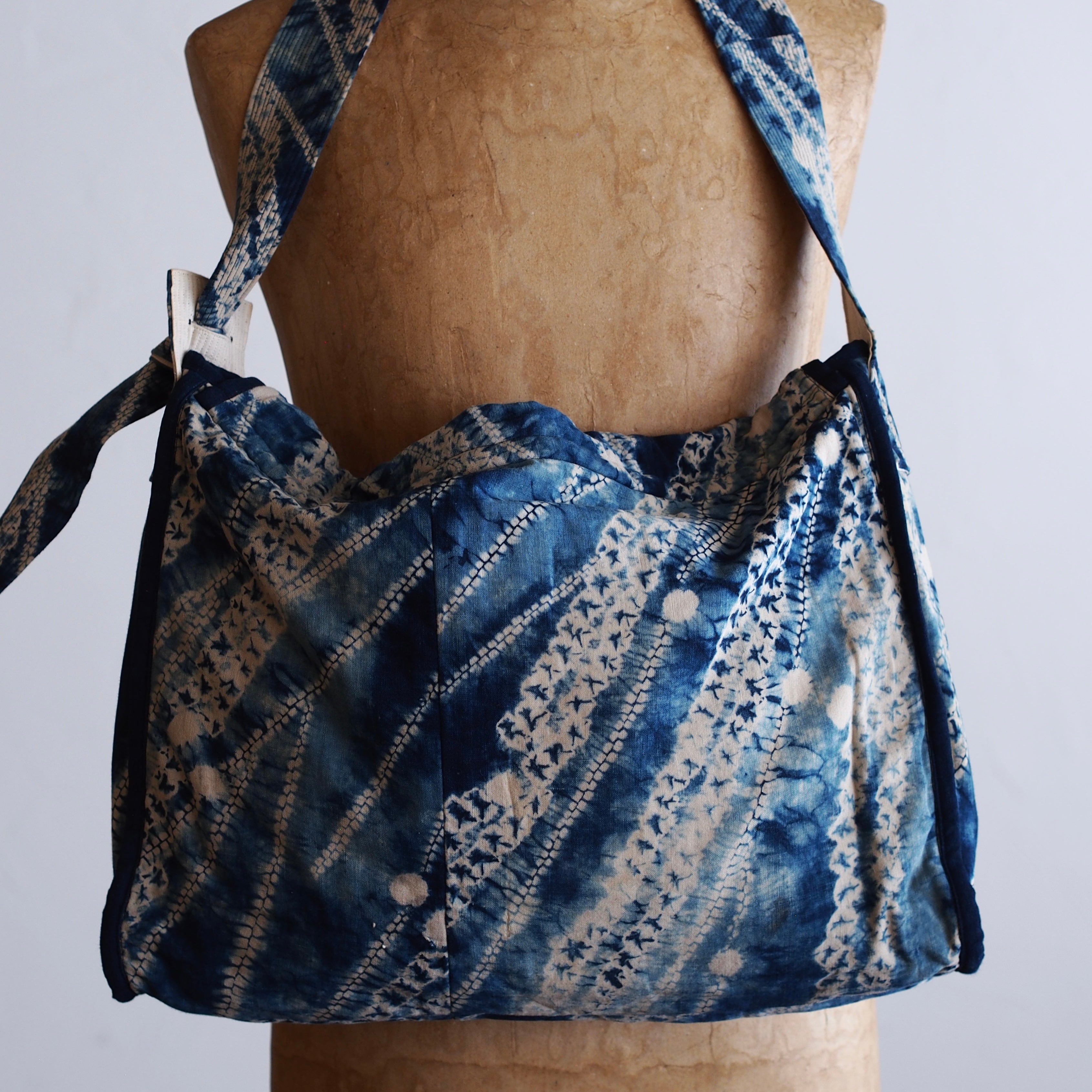 NORA BAG~type postman~japan old indigo fabric