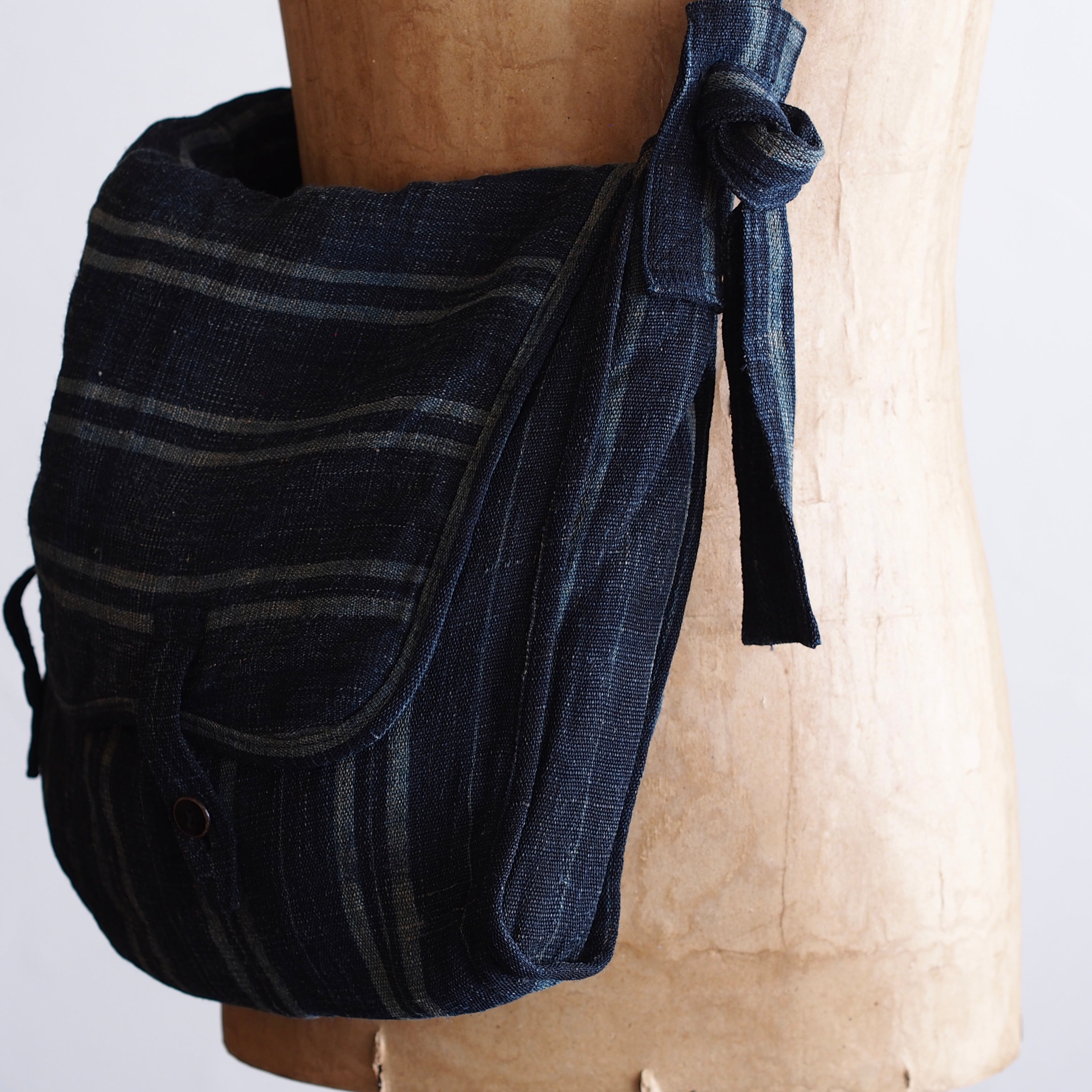 NORA BAG~type postman~japan old indigo hemp