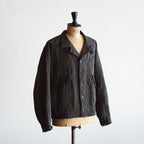 NORA SHORT JACKET~Japan old stripe hemp fabric~