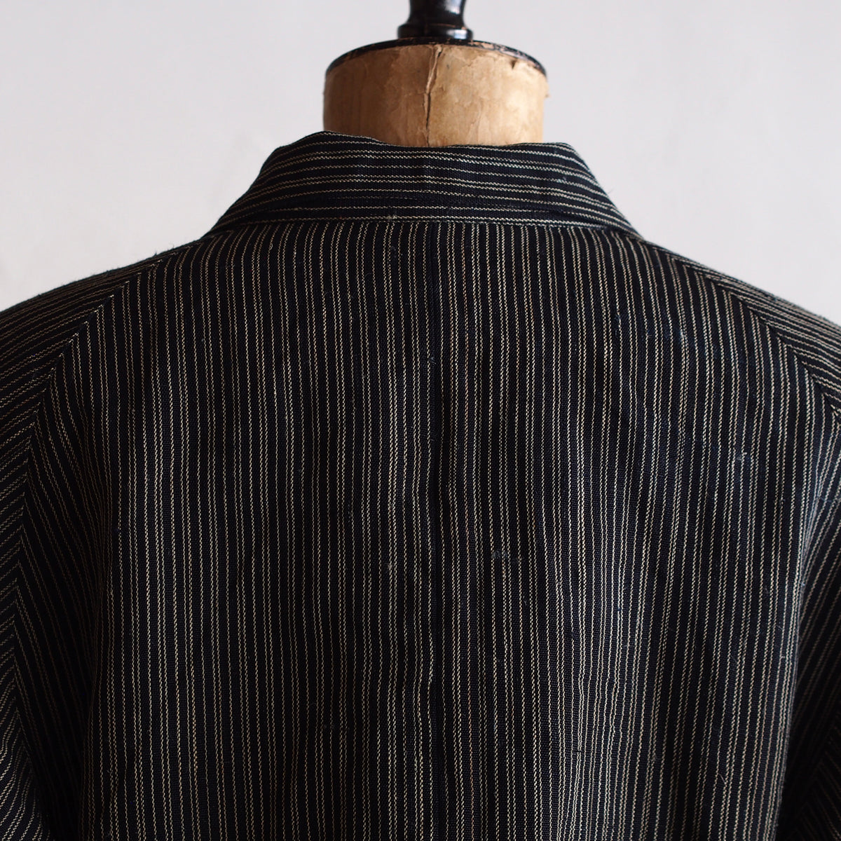 NORA SHORT JACKET~Japan old stripe hemp fabric~