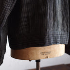 NORA SHORT JACKET~Japan old stripe hemp fabric~
