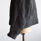 NORA SHORT JACKET~Japan old stripe hemp fabric~