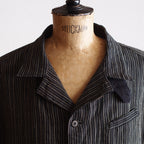 NORA SHORT JACKET~Japan old stripe hemp fabric~