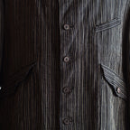 NORA SHORT JACKET~Japan old stripe hemp fabric~