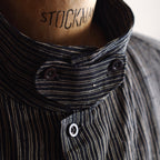 NORA SHORT JACKET~Japan old stripe hemp fabric~