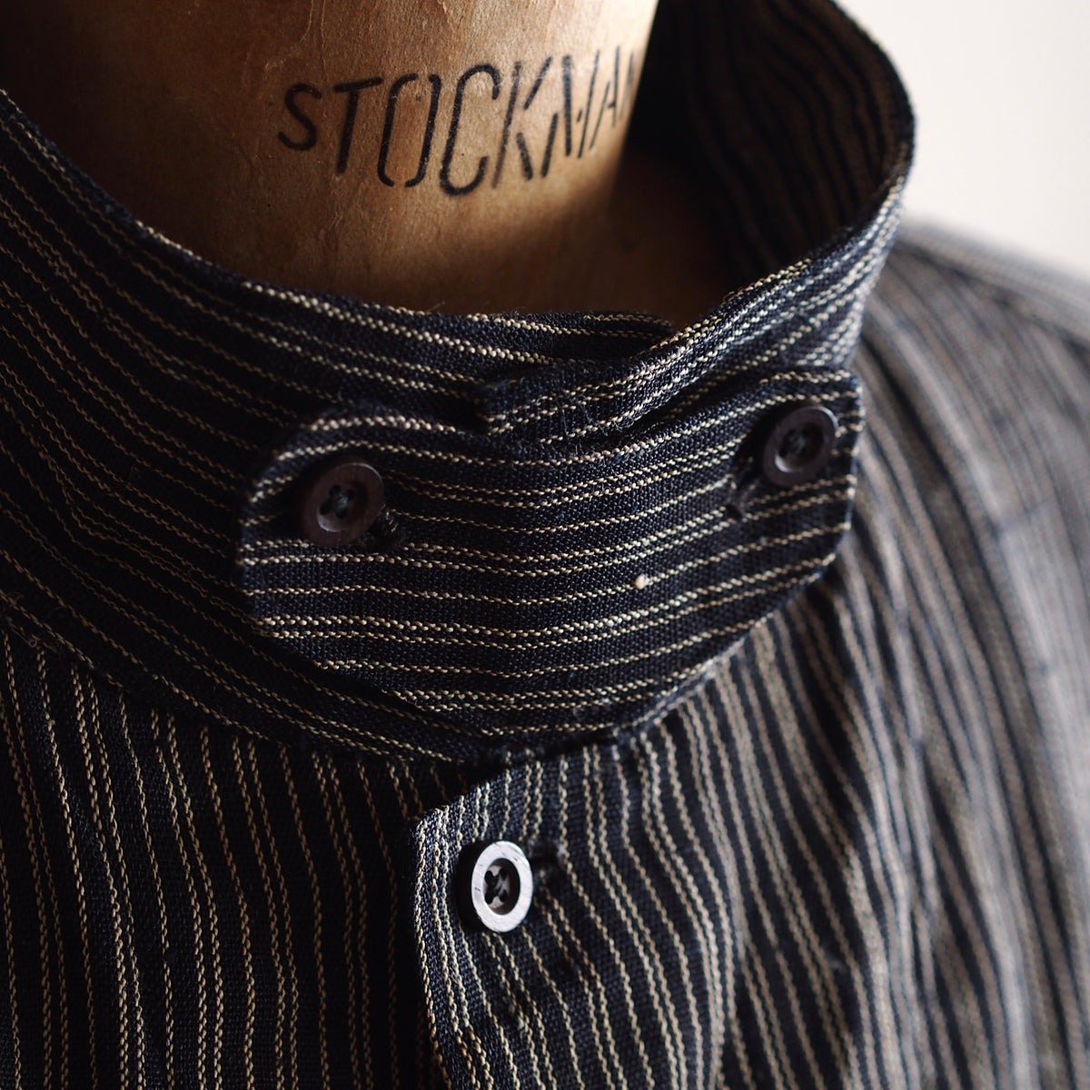 NORA SHORT JACKET~Japan old stripe hemp fabric~