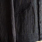 NORA SHORT JACKET~Japan old stripe hemp fabric~