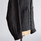 NORA SHORT JACKET~Japan old stripe hemp fabric~