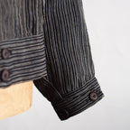 NORA SHORT JACKET~Japan old stripe hemp fabric~