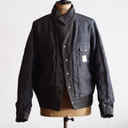 NORA SHORT JACKET~Japan old stripe hemp fabric~