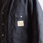 NORA SHORT JACKET~Japan old stripe hemp fabric~