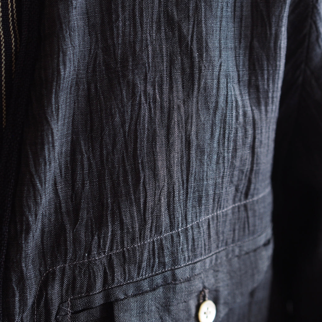 NORA SHORT JACKET~Japan old stripe hemp fabric~