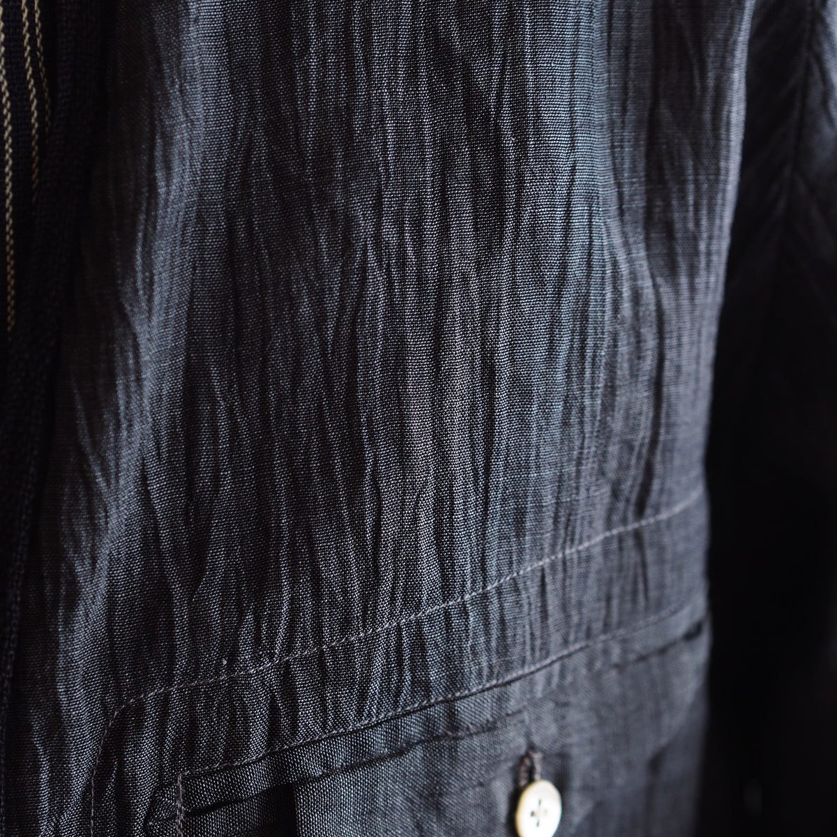 NORA SHORT JACKET~Japan old stripe hemp fabric~