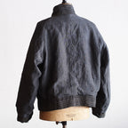 NORA SHORT JACKET~Japan old stripe hemp fabric~