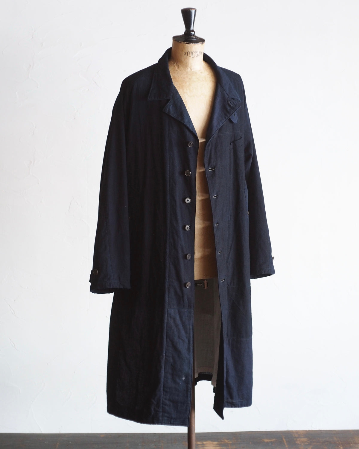 NORA COAT~Japan old indigo cotton fabric~