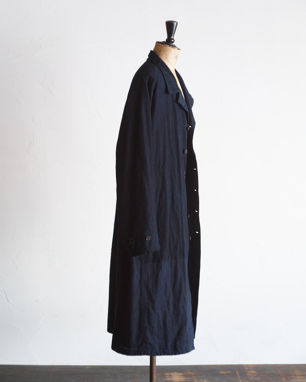 NORA COAT~Japan old indigo cotton fabric~