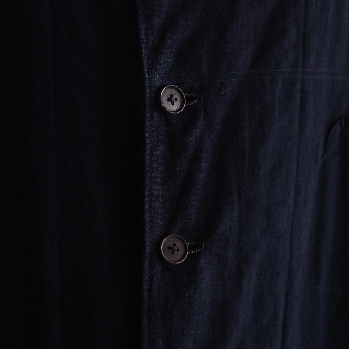 NORA COAT~Japan old indigo cotton fabric~