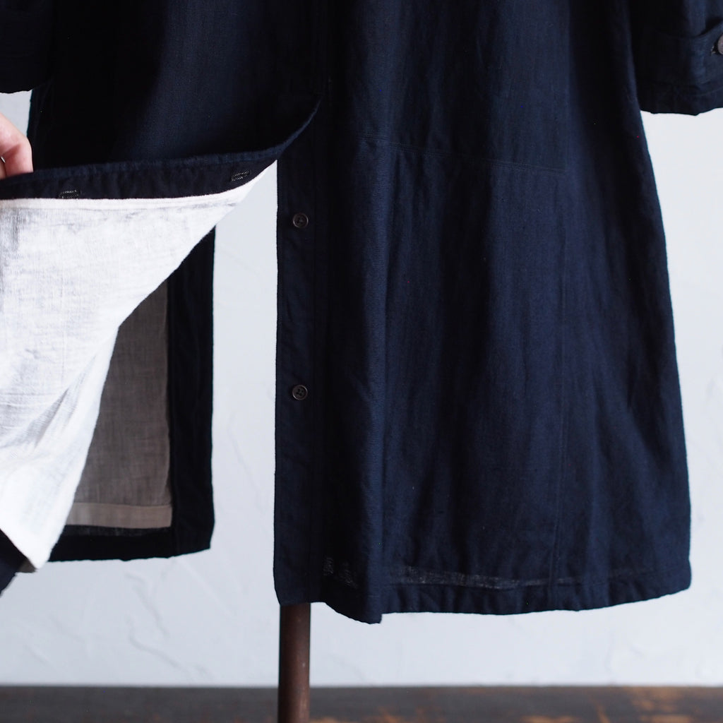 NORA COAT~Japan old indigo cotton fabric~