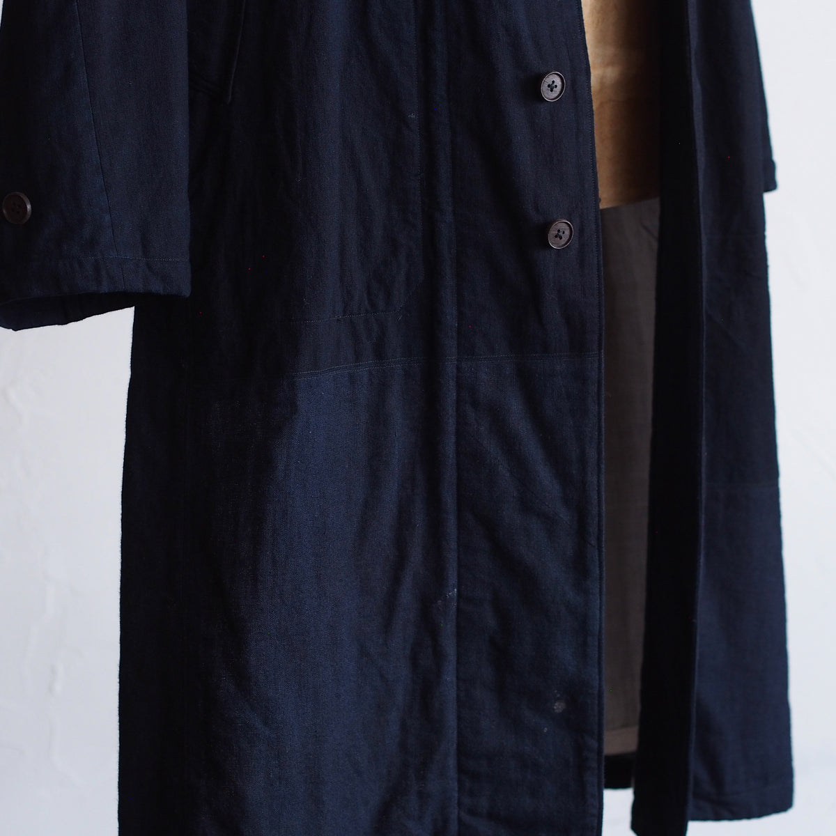NORA COAT~Japan old indigo cotton fabric~