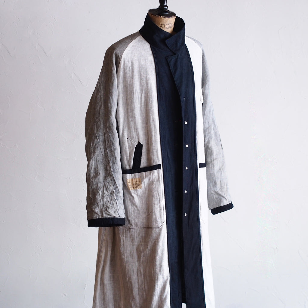 NORA COAT~Japan old indigo cotton fabric~
