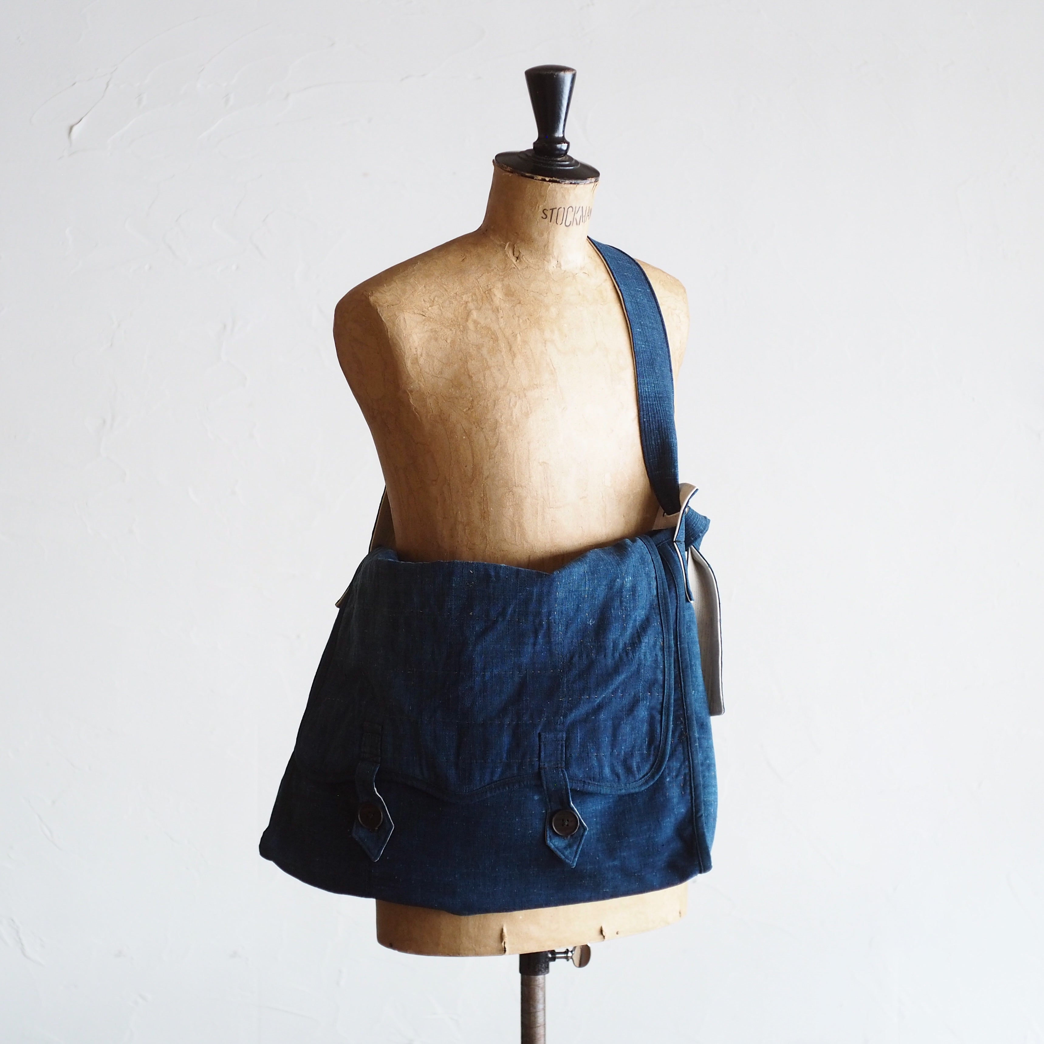 NORA BAG~type postman~japan old indigo cotton