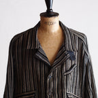 NORA SHORT JACKET~Japan old stripe hemp fabric~