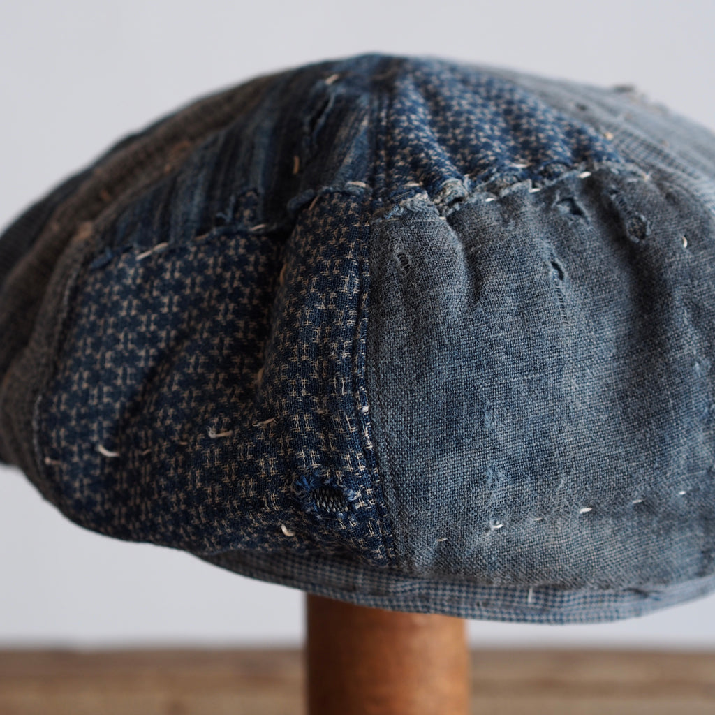 BORO(襤褸)CAP ~type newsboy~60 meiji-taisho