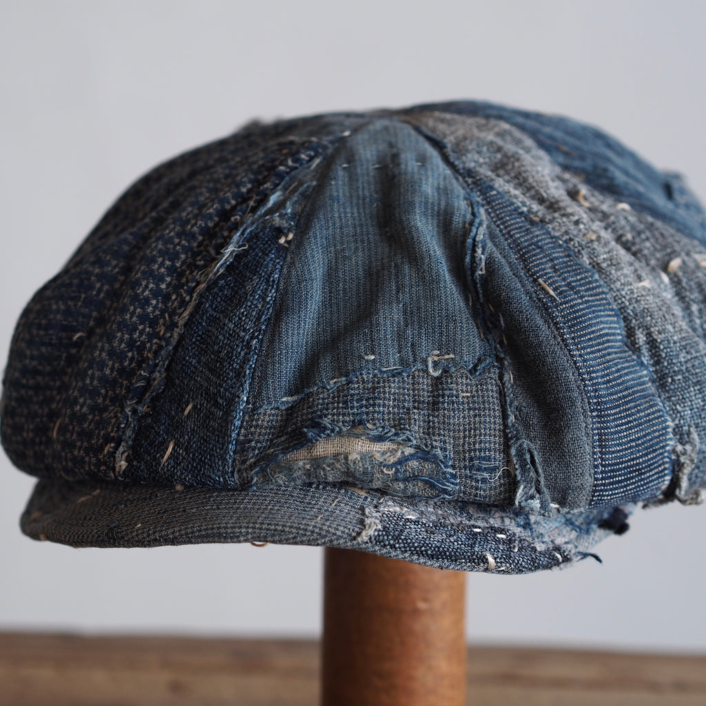 BORO(襤褸)CAP ~type newsboy~60 meiji-taisho